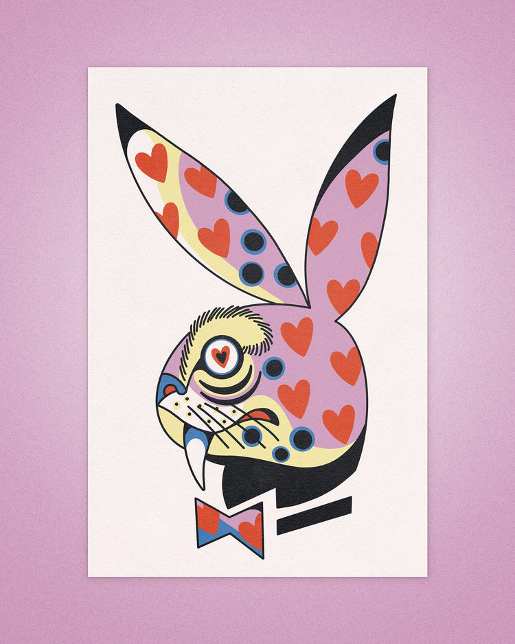 Playkitty Love Print by Ali Walters