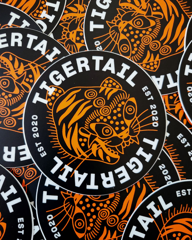 Tigertail Crest Logo Sticker