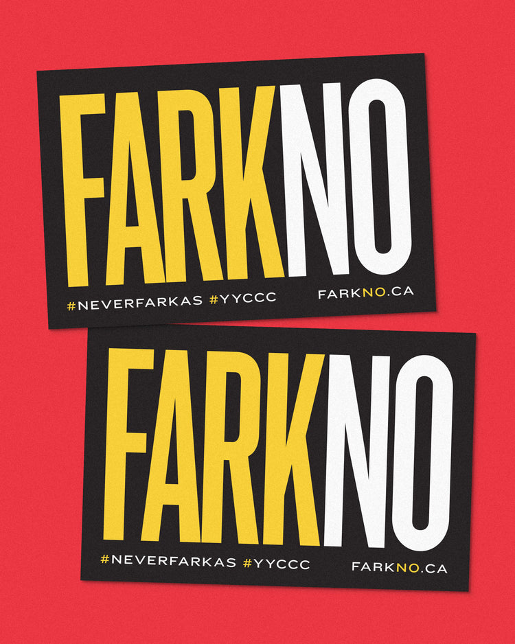 “Fark No” Large Sticker