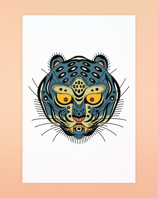 Ali Walters - Tiger Kitty Postcards 4-pack