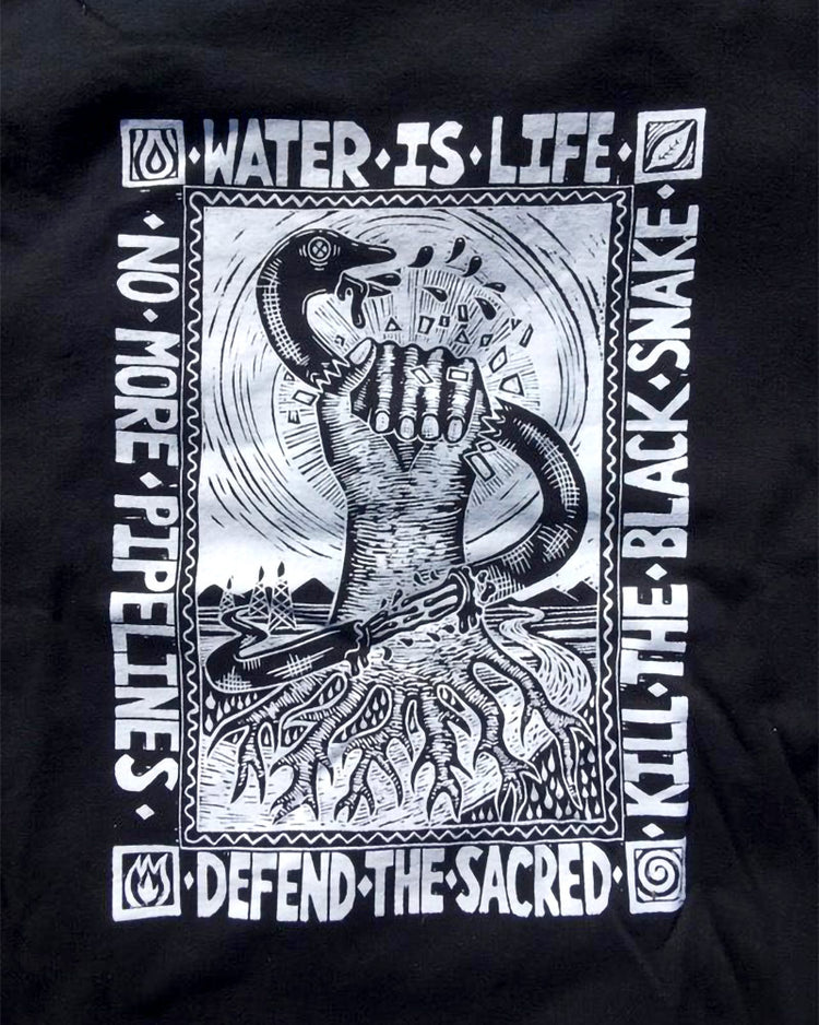 Water is Life T-shirt for Tiny House Warriors