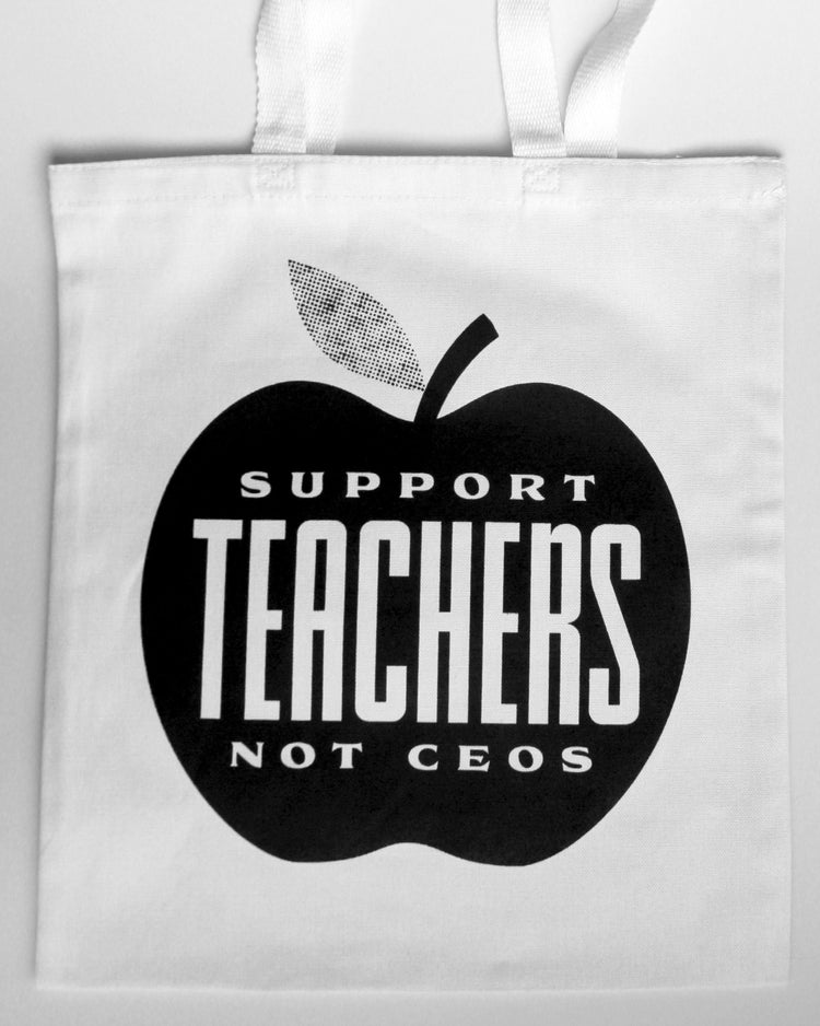 Jen Schier × Tigertail “Support Teachers Not CEOs” Tote – LIMITED EDITION