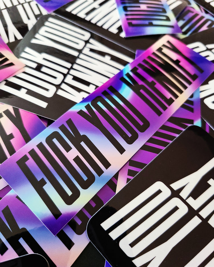 “Fuck You Kenney” Sticker 4-pack - Series III